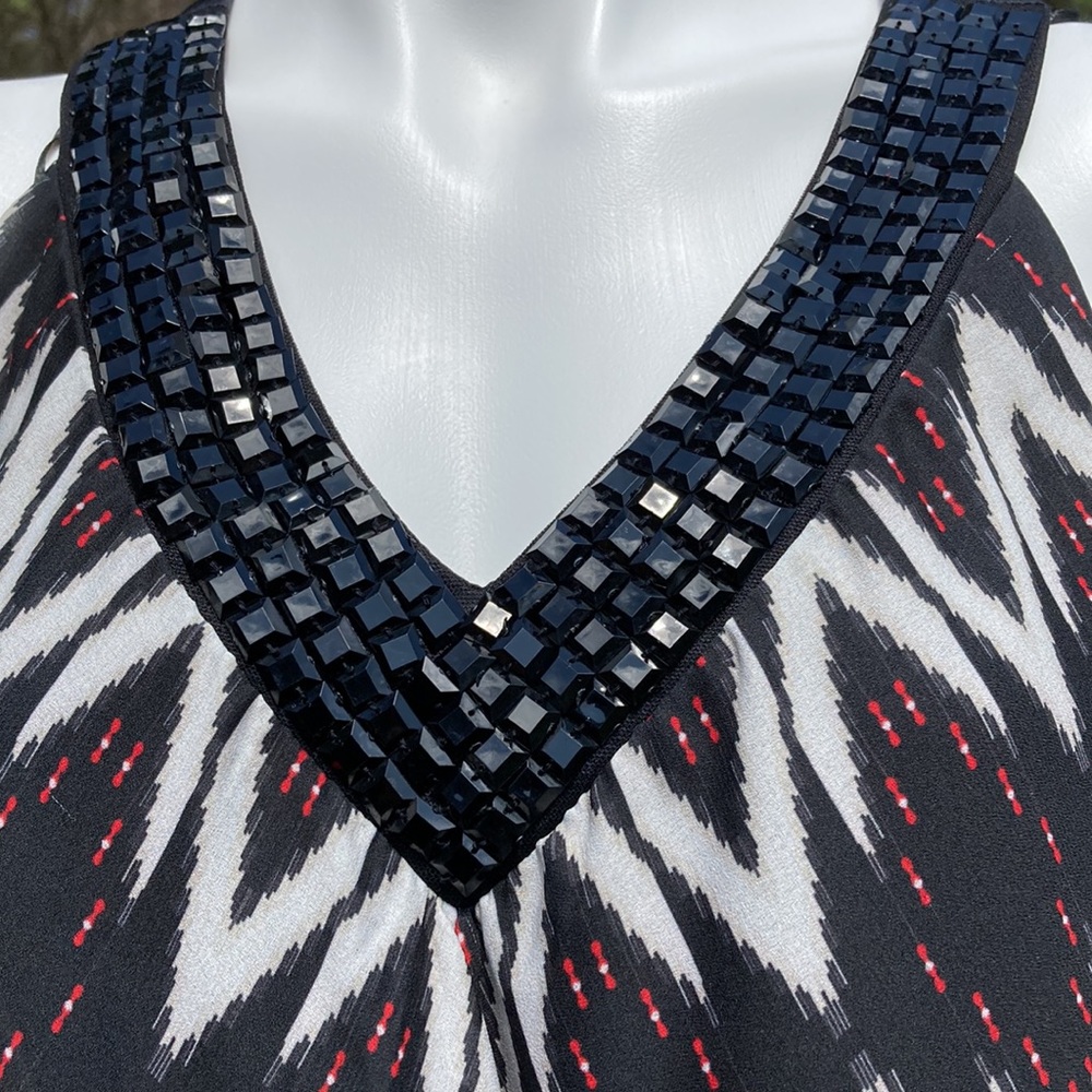 Dramatic Asian Inspired Abstract Raindrops On Flo… - image 3